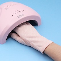 반장갑 네일아트 자외선차단 레쉬 방지 블랙 만들다 손톱 의 전용 방호 등불을 비추다 보호 대미 방비 갑등 2094096348