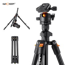 kampf concept 160cm 카메라 삼각대 스탠드 알루미늄 합금 사진 dslr 카메라용 휴대용 가방이 있는 로우 앵글 여행 삼각대, 협력사