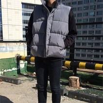 남성 여성 웰론 스탠드칼라 두꺼운 패딩 조끼 (4285883)