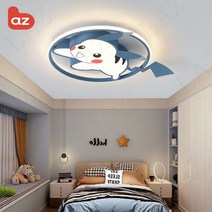 Laz 아이방 조명 LED 키즈방등 헬로키티 공룡 8종 + 리모컨, 불루 피카츄