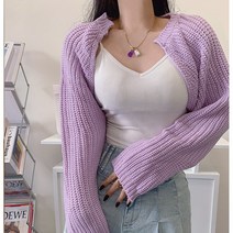 5컬러 여성 봄 가을 겨울 크롭 니트 볼레로 가디건 데일리 오버핏 루즈핏
