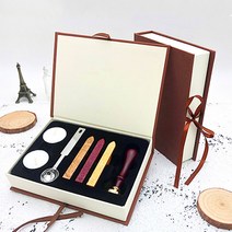 미스터홈 [실링왁스 용품] 실링왁스 왁스실링 실링스탬프 청첩장도장, 실링왁스 세트 [리스2]