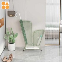 우산꽂이 꽂이 우산 업소용 카페 모던 디자인 철제 사각 짧은우산, 연두색