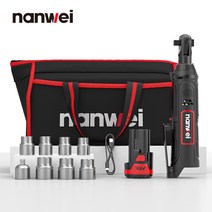 NANWEI 미니 12V/45NM 라쳇 스패너 / Type-C 커넥터 / 다목적 임팩트 스패너 / 2.0ah 배터리, nw8398-1ha, 01 NW8398-1HA
