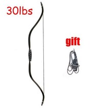 서바이벌 페인트볼 사냥 활 야외 사격 연습용 리커브 전통적인 나무 아서리, 30lbs bow