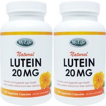 My Life 마이라이프 루테인 20 mg 120 야채캡슐 2병, 120정