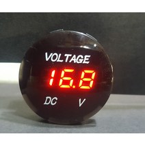 DC 원형 볼트 게이지 (빨강 파랑 녹색), 빨강