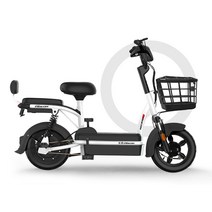 MONTHERIA 성인 전기 자전거 48V 가성비 배달 출퇴근 C398-57, 24A-여정70~80킬로미터, 흰색