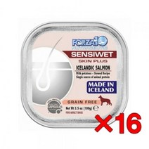 [SANY]SANY 애견용 포르자10 센스웻 스킨 플러스 100gX16개 피부 애견캔 강아지통조림 강아지간식 강아지시저캔 애견간식캔, 1, 강아지사료