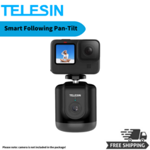 telesin 스마트 촬영 짐벌 셀카 gopro dji action 2 스마트 폰 insta360 용 360 ° 회전 자동 얼굴 물체 추적