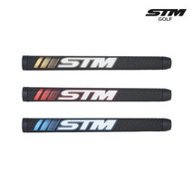 STM GOLF PF 퍼터그립 87g(±3g) 카본스타일 엘라스토머 PU재질, 블랙/골드
