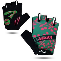 Jaunty 여성 및 여성용 사이클링 장갑 자전거 핑거리스 산악 젤 패딩 하프 핑거 MTB 로드 레이싱 라이딩 운동 충격 흡수 미끄럼 방지 통기성 체육관 663262, X-Large_Gray, Gray_X-Large