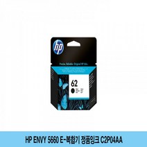 MDF6690 HP ENVY 5660 e-복합기 정품잉크 C2P04AA (HP62BlackInk/HPENVY5640/7940/OJ5740eAiO)