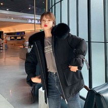 파이극복 겨울 퍼 일체형 퍼 칼라 탈부착 코트 모피 젊은 숏 여성모피 퍼코트 퍼자켓 모피코트