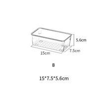 서랍장 화장품 아크릴 미니 정리함 정리대 선반 투명 책상 보관 상자 서랍 주최자 작은 물건을위한 옷장 주최자에 대한 보석 메이크업 주최자, b