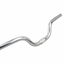 SENQI Fixed Gear 로드 자전거 알루미늄 합금 제비 모양 핸들 바 25.4x22.2x580x100mm 자전거 핸들 바, silver