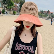 여름 벙거지 왕골 리본 버킷햇 밀짚 썬캡 비치 나들이 모자