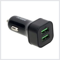 2포트 USB 차량용충전기 퀄컴퀵차지3.0 2포트, 없음