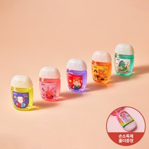[플루] 클린 손 소독제 겔 30ml 3개+홀더3개세트, 피치+자몽+알로에+홀더 3개