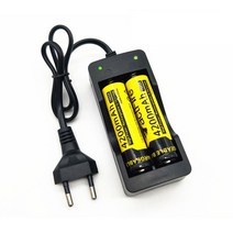 4.2V 18650 충전기 리튬 이온 배터리 USB 독립적 인 충전 휴대용 전자 18500 16340 14500 26650, [02] EU 2 Slots