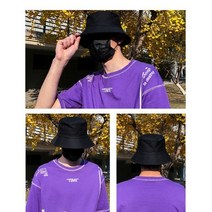 남성버킷햇 벙거지모자 버킷햇 빵모자 썬캡 여름 남자 벙거지모자 사파리모자 연예인 패션 코디 블랙 빵모자 썬캡 힙합 랩퍼 가을모자