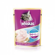 PH214254 애정템 위스카스 성묘용 파우치(오션피쉬)85g 고양이유기농사료 고양이밥 대용량고양이사료 키튼사료 고양이키튼사료 고양이간식 노령묘사료 로얄캐닌 고양이진드기 로얄캐닌베이비