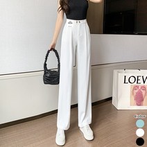 스타일아유 아이스 실 정장 와이드 팬츠 여자 하절 하이웨이스트 여름 얇은 헐렁하다 드래그 캐주얼 팬츠[AYG6LP0025]