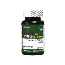 하와이안 스피루리나 클로로필 엽록소 피코시아닌 항산화 SOD 단백질 비타민D 분말 가루 캡슐 정 추천, 1개, 180정 1통