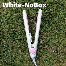 3 in 1 Hair Iron 플랫 아이언 스트레이트 닝 핫 빗 미니 전문 헤어 스트레이트 컬링 스타일링 도구, 플러그3, 화이트-NOBOX