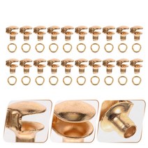 20 Pcs 부팅 레이스 리벳 스트레치 끈 부팅 구멍 수리 키트 구두 구멍 신발 끈 버클 부팅 후크 리벳 신발 액세서리, 골든, 20개