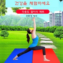 스타무역 2단 3단 운동매트 운동매트리스 착지매트 충격흡수매트 체조매트 헬스매트, 2단/가죽/보라