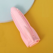 개 치아 칫솔질 나쁜 호흡 개 치아 청소 마술 도구 치아 연삭 장난감 애완 동물 식용 고양이 칫솔 청소 고양이, 분홍색, 하나