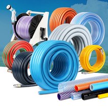 고압 투명 pvc 호스릴 고무호수 수도꼭지 농업용 편사 물호스연결, 씽크호스 30.5x20