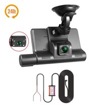 블랙박스 차량용 트럭 미니 외장형 가성비 2023 대시 캠 자동차 DVR 카메라 4 인치 풀 HD 1296P 드라이브, 03 24H No rear camera_02 32G
