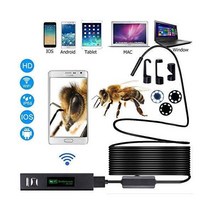 내시경 카메라 HD 1200P Wifi USB IP68 방수 Borescope 소프트 튜브 무선 비디오 검사 안드로이드/iOS 124043, 10M, 1200P Soft Cable