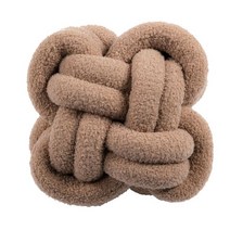 자이언트얀쿠션 매듭 망고 꽈배기 짜임 쿠션양고기 벨벳 매듭 수제 쿠션 덴마크 매듭 볼 매듭 소파 베개, 03 rown