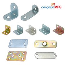 국내 꺽쇠 평철 ㄱ자 코너철 고정 경첩연결 철물 보강, B - 01. 평철13x43/니켈(10개)