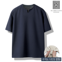[해리슨*] [해리슨][해리슨] 링클프리 브이 트임 반팔티 SMEF1119