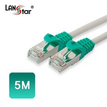랜스타 GigaLAN케이블 CAT.5E FTP Cross-녹색 4종, LS-5STPC-5M, 1개