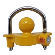 헤비 듀티 히치 도난 방지 잠금 장치 캐러밴 액세서리 범용 보트 오토바이 트레일러 볼 커플러 1 개