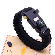 나침반 멋진 등산팔찌 부싯돌 서바이벌 미니 동호회