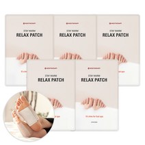 메디테라피 릴렉스패치 셀프족욕 발패치 발바닥패치 온열발패치 목초수액패치 다리순환 붓기개선 온열케어, 1개, 5개입