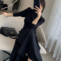 동자언니 여성용 버프스 데일리 긴팔 롱원피스