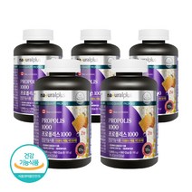 캐나다 직수입 프로폴리스 아연 면역력 높이는 영양제 프로폴리스 캡슐 프로폴리스 아연 보충제 플라보노이드 항산화 온가족 대용량, 5개 사은품알약케이스