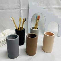 규조토 칫솔 꽂이 면도기 홀더 욕실용품 친환경 칫솔통 거치대 인테리어 제로웨이스트, 아이보리, 1개