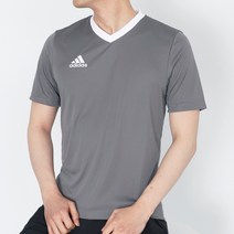 아디다스 브이넥반팔티 운동복반팔 엔트라다22 저지 반팔티 회흰