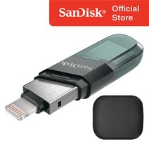 샌디스크 iXpand Flip 아이폰 아이패드 8핀 전용 OTG USB 3.0 메모리 / USB 전용 케이스, 128GB