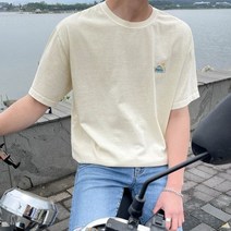 조군 [조군샵]조군샵 휴렘 피그먼트 백 프린팅 반팔티_T6711