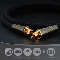 광 케이블 광 케이블 디지털 오디오 Toslink 증폭기 블루 레이 플레이어 광섬유 SPDIF 동축 1M 2M 3M 5M 10M, Black