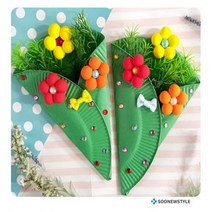 I.졸업꽃다발만들기 입학 초등 미술 diy 키트 재료 방과후수업, 5인세트